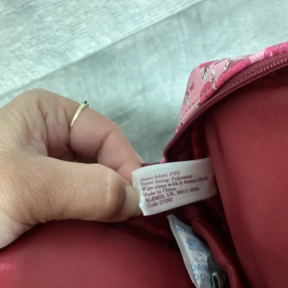 LOGO Lori Goldstein Floral Cosmetic Bag